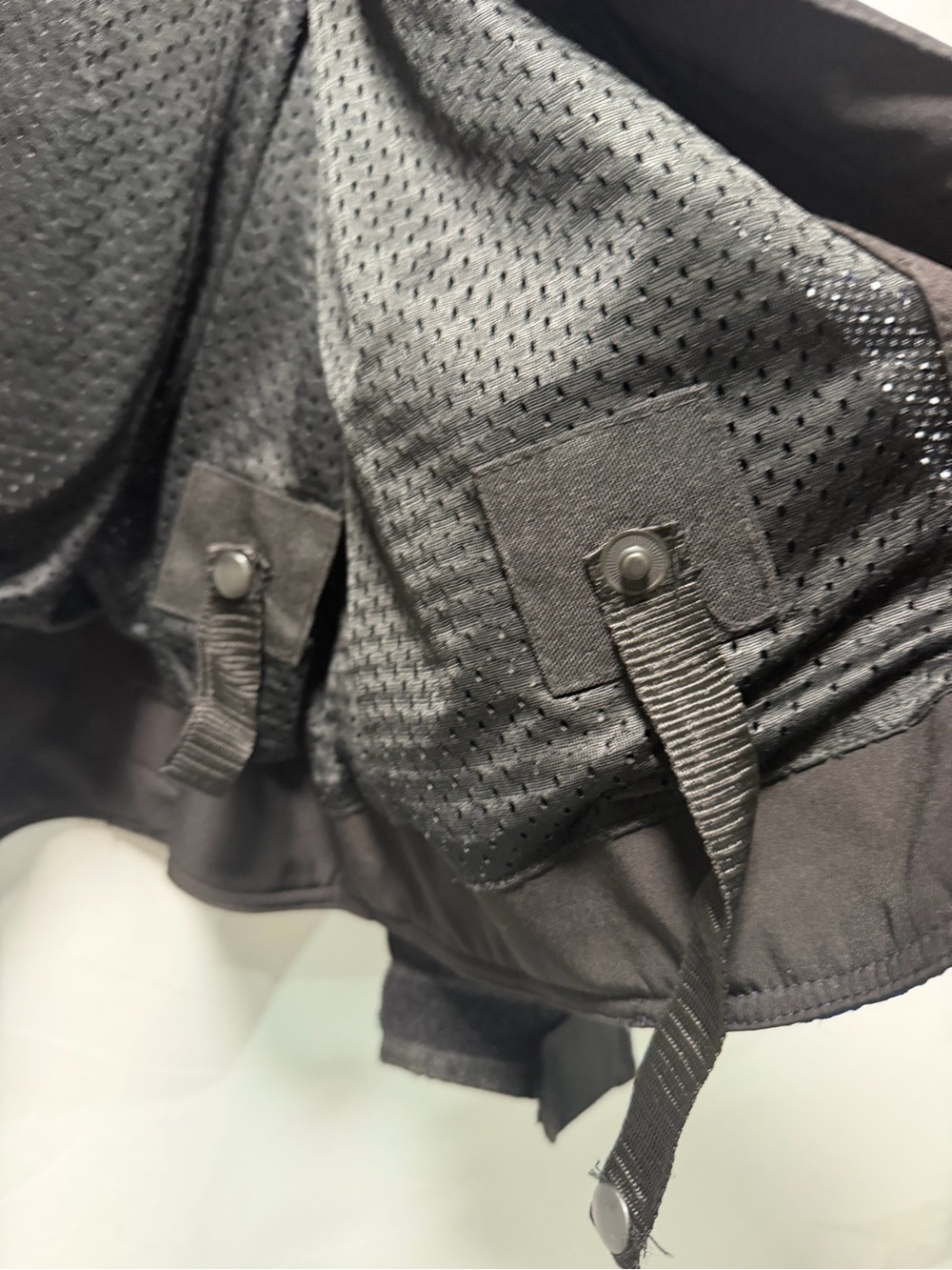 Performance Motorcycle Jacket - Black & Blue Breathable Riding Shell - Picture 11 of 15